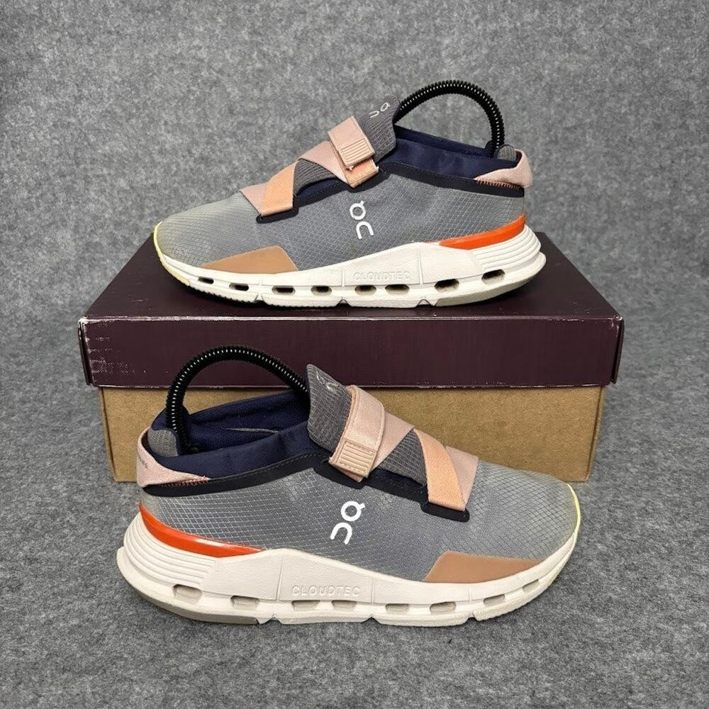 On Cloudnova Gray Pink Wrap Athletic Running Shoes Womens Size 7.5 US 26.99398